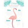 Affiche anniversaire flamant rose