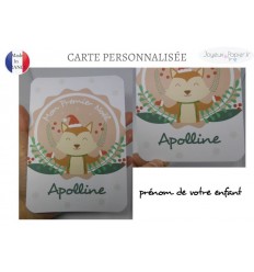 Carte personnalisée mon premier noël