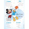 Affiche anniversaire garçon mickey donald