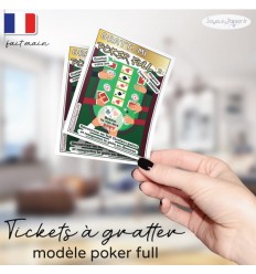 Carte à gratter annonce grossesse originale poker