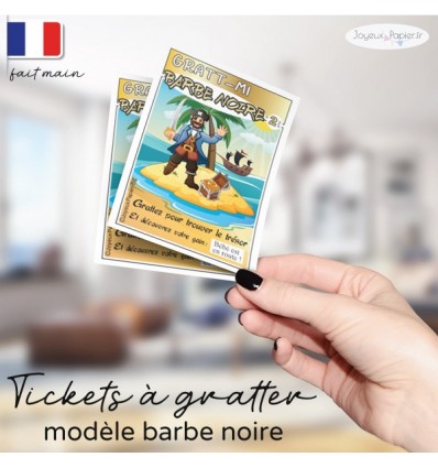 carte a gratter grossesse pirate barbe noire