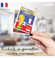 Ticket à gratter grossesse champion coupe du monde