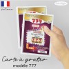 Carte a gratter annonce grossesse originale jackpot