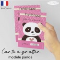 Carte a gratter demande parrain marraine panda