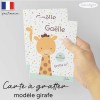 Carte a gratter demande parrain marraine girafe