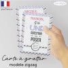 Carte a gratter demande témoin de mariage zig zag