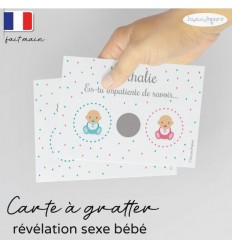 Carte à gratter annonce sexe bébé modèle baby surprise