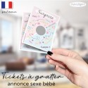 carte a gratter annonce sexe bébé surprise fille garçon