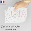 Carte a gratter annonce grossesse joie