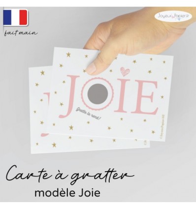 Carte a gratter annonce grossesse joie