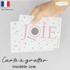 Carte a gratter annonce grossesse joie