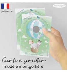 Carte a gratter demande parrain montgolfière