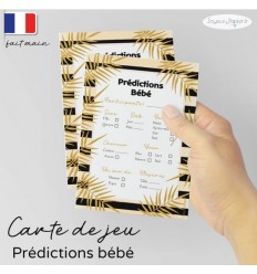 Carte prédictions bébé pêche black