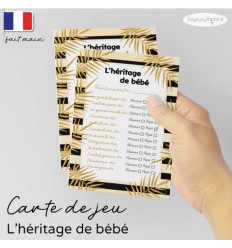 Carte l'héritage de bébé pêche black