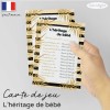 Carte l'héritage de bébé pêche black