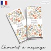 Etui tablette chocolat annonce grossesse modèle flowers