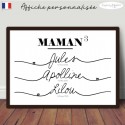 Affiche maman personnalisée