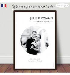 Se sont dit oui, Affiche mariage personnalisée