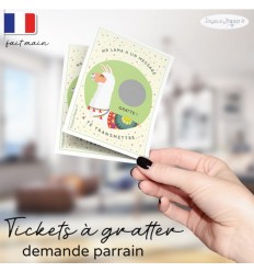 Carte à gratter Annonce Parrain/Marraine – Choupinette