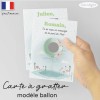 Carte à gratter parrain modèle ballon