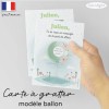 Carte a gratter demande parrain