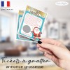 Ticket carte à gratter annonce grossesse noël