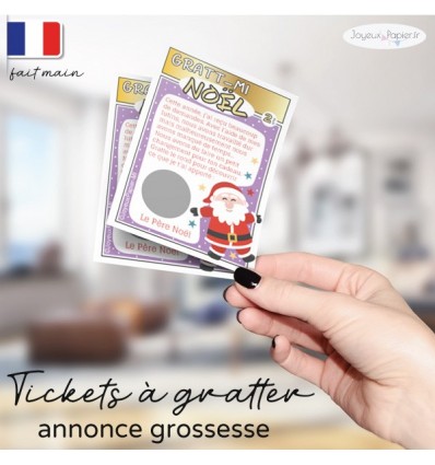 carte a gratter annonce grossesse mamie