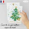 Carte a gratter annonce grossesse originale Noël