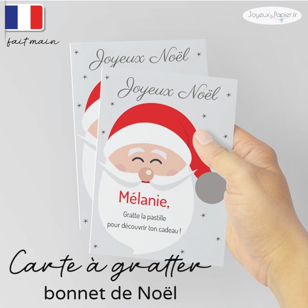 Aliceandberry Carte à Gratter Personnalisable Noël Cadeau Non Matériel