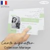 Carte à gratter mariage