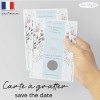 Carte à gratter Save the date mariage 03