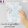 Carte a gratter mariage réservez la date