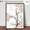 Affiche arbre à empreinte mariage