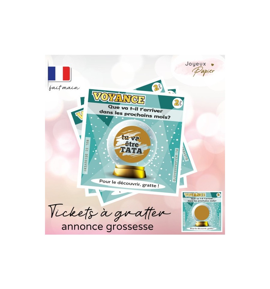 carte a gratter voyance annonce grossesse originale petit prix rapide