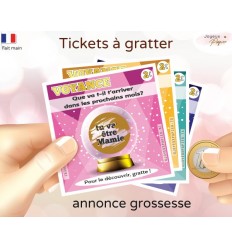 carte a gratter voyance annonce grossesse originale