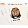 Carte papa lion fete des peres