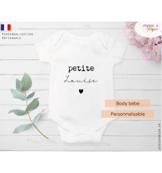 Body bébé prénom personnalisé