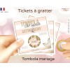 tombola animation mariage carte à gratter