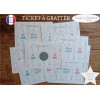 Ticket à gratter révélation sexe bébé