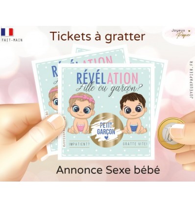 carte a gratter fille ou garcon