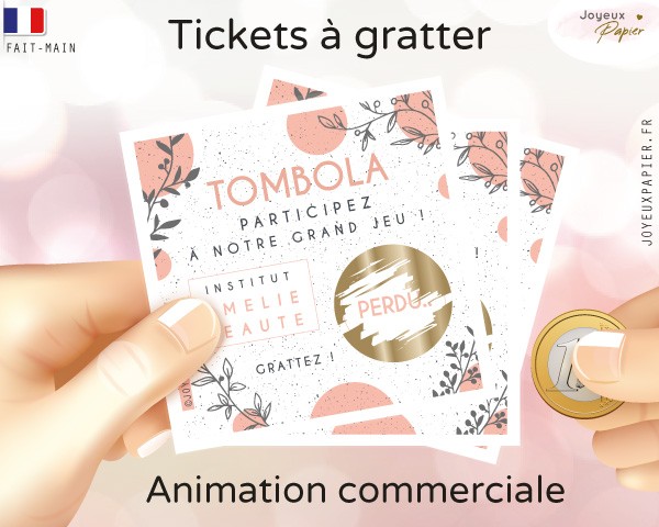 Carte Tombola Mariage Personnalisee Jeu Animation A Gratter
