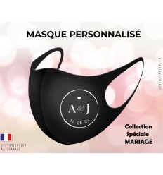 masque personnalisable mariage protection visage