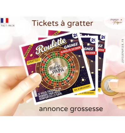 Carte à gratter Annonce Grossesse Parrain