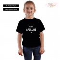 T-shirt enfant prénom personnalisé