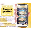 carte à gratter digitale personnalisée