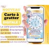 carte a gratter digitale personnalisable