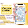 carte a gratter digitale personnalisable