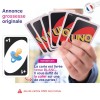 Carte pour jeu UNO annonce grossesse surprise