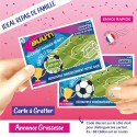 Carte à gratter annonce grossesse penalty foot : tu vas être tonton