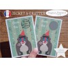 Ticket mini carte à gratter annonce grossesse modèle cerf de noël tu vas être tonton